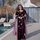 Ice Velvet Zari Embroidered Kurta Palazzo Set With Dupatta