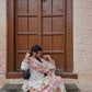 Indigo Floral Farshi Suit