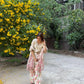 Indigo Floral Farshi Suit