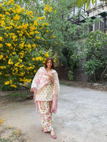Indigo Floral Farshi Suit
