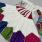 Ivory Bandhani Kediyu Lehenga