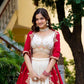 Ivory Charm Vichitra Embroidered Zari Sequin Lehenga Set