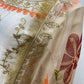 Ivory Chinon Embroidered Suit Set with Palazzo & Digital Print Organza Dupatta