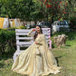 Ivory Chinon Silk Embroidered Anarkali Suit with Dupatta