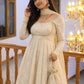 Ivory Chinon Silk Embroidered Anarkali Suit with Dupatta