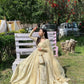 Ivory Chinon Silk Embroidered Anarkali Suit with Dupatta