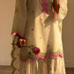 Ivory Embroidered Farshi Suit