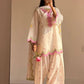 Ivory Embroidered Farshi Suit