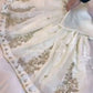 Ivory Fendy Sharara Set with Real Mirror Embroidery & Dupatta