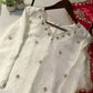 Ivory Fendy Sharara Set with Real Mirror Embroidery & Dupatta