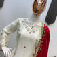 Ivory Fendy Sharara Set with Real Mirror Embroidery & Dupatta