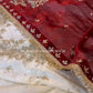 Ivory Fendy Sharara Set with Real Mirror Embroidery & Dupatta