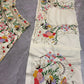 Ivory Floral Embroidered Masti Silk Lehenga Set for Wedding and Festive Occasions