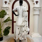Ivory Floral Farshi Sharara