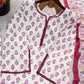 Ivory Floral Farshi Suit