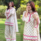 Ivory Floral Farshi Suit