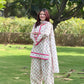 Ivory Floral Farshi Suit