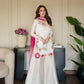 Ivory Floral Moti Sharara