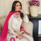 Ivory Floral Moti Sharara