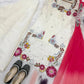 Ivory Floral Moti Sharara