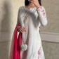 Ivory Floral Moti Sharara