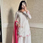 Ivory Floral Moti Sharara