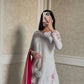 Ivory Floral Moti Sharara