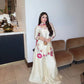 Ivory Floral Moti Sharara