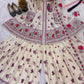 Ivory Floral Peplum Sharara Set