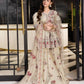 Ivory Floral Peplum Sharara Set