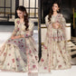 Ivory Floral Peplum Sharara Set