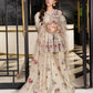 Ivory Floral Peplum Sharara Set