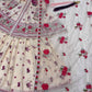Ivory Floral Peplum Sharara Set