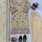 Ivory Floral Sequin Kurta
