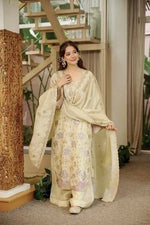 Ivory Floral Sequin Kurta