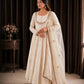 Ivory Gold Thread Anarkali