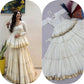 Ivory Gota Kediyu Lehenga Set