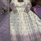 Ivory Grace Star Georgette Anarkali Suit Set for Festive and Formal Wear