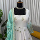 Ivory Grace Star Georgette Anarkali Suit Set for Festive and Formal Wear