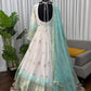 Ivory Grace Star Georgette Anarkali Suit Set for Festive and Formal Wear