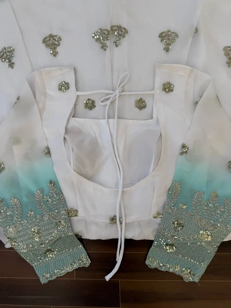 Ivory Grace Star Georgette Anarkali Suit Set for Festive and Formal Wear