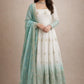 Ivory Grace Star Georgette Anarkali Suit Set for Festive and Formal Wear