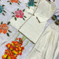 Ivory Lace Trim Kurti Set
