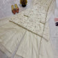 Ivory Lace-Up Sharara Set