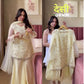 Ivory Lace-Up Sharara Set