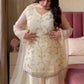Ivory Lace-Up Sharara Set