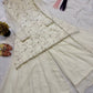 Ivory Lace-Up Sharara Set