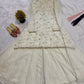 Ivory Lace-Up Sharara Set