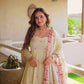 Ivory Rose Embroidered Anarkali