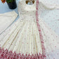 Ivory Rose Embroidered Anarkali